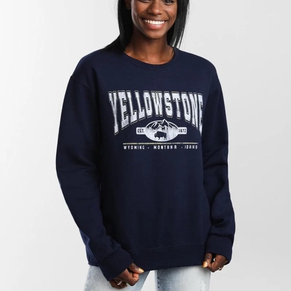 Vintage Yellowstone Pullover Sweatshirt - Picture 1 of 3